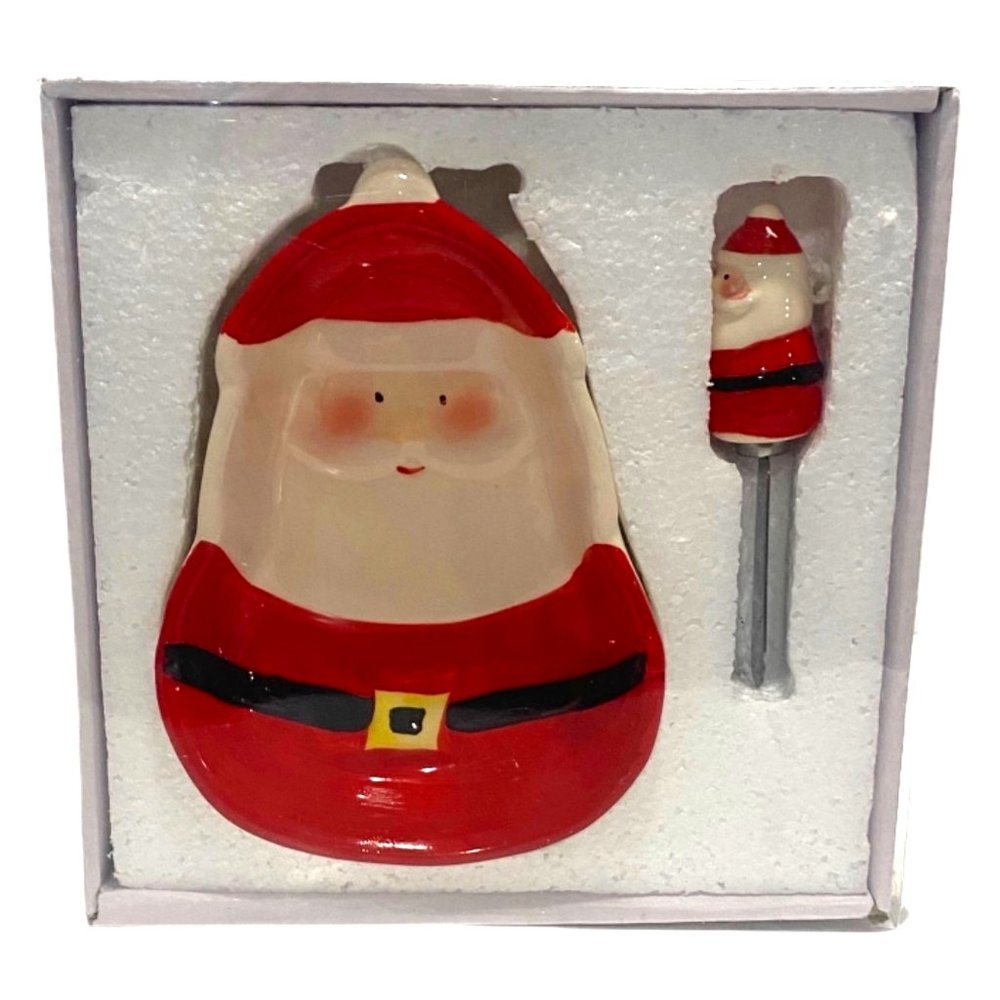 Santa Dip Bowl Spreader New Cheeseball Dish Cheese Spreader Christmas Party Host